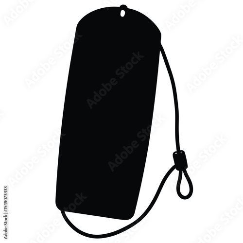Boogie Board Silhouette with Leash