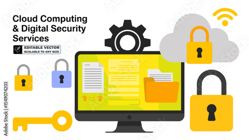 Cloud security data protection and privacy concept for secure file storage and access control system
