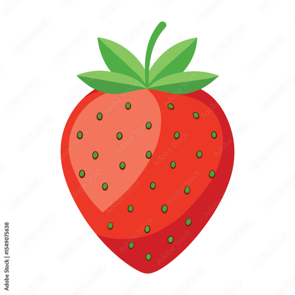 Obraz premium Strawberry with tiny seeds