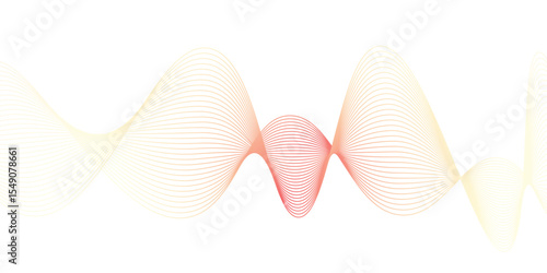 Abstract colorful smooth waves on a white background. beautiful multi-colored super vector waves of different shapes gradient flowing wave lines. abstract dynamic color lines, waves. 