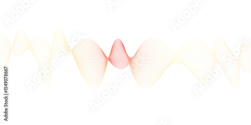 Abstract colorful smooth waves on a white background. beautiful multi-colored super vector waves of different shapes gradient flowing wave lines. abstract dynamic color lines, waves. 