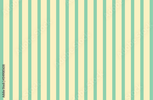 Vertical pastel green stripes on a cream background.