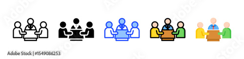 Discussion Icon Collection With Multiple Styles