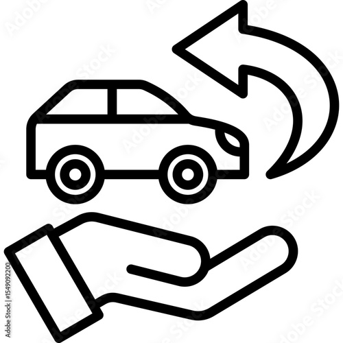 Car Return Icon