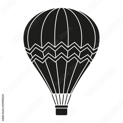 Air balloon vector icon. aerostat illustration sign. Ballon logo. Air balloon web icon.