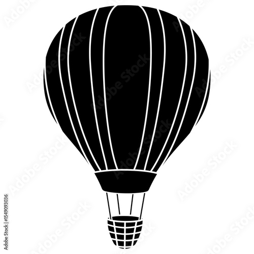 Air balloon vector icon. aerostat illustration sign. Ballon logo. Air balloon web icon.