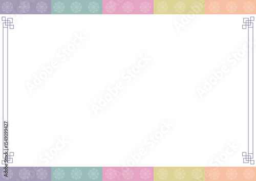 Korean traditional pattern frame