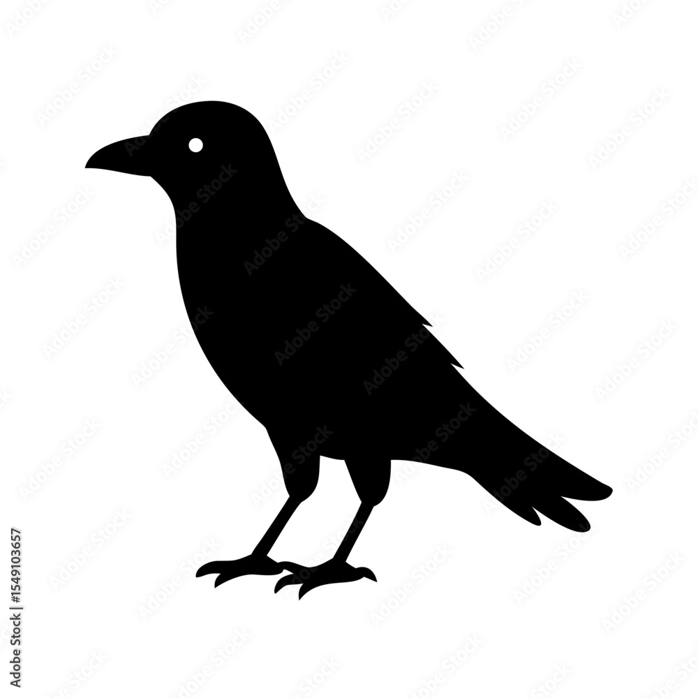 Crow Clipart Silhouette – Black Bird Vector for Halloween and Nature Themes Crow Clipart Silhouette – Black Bird Vector for Halloween and Nature Themes