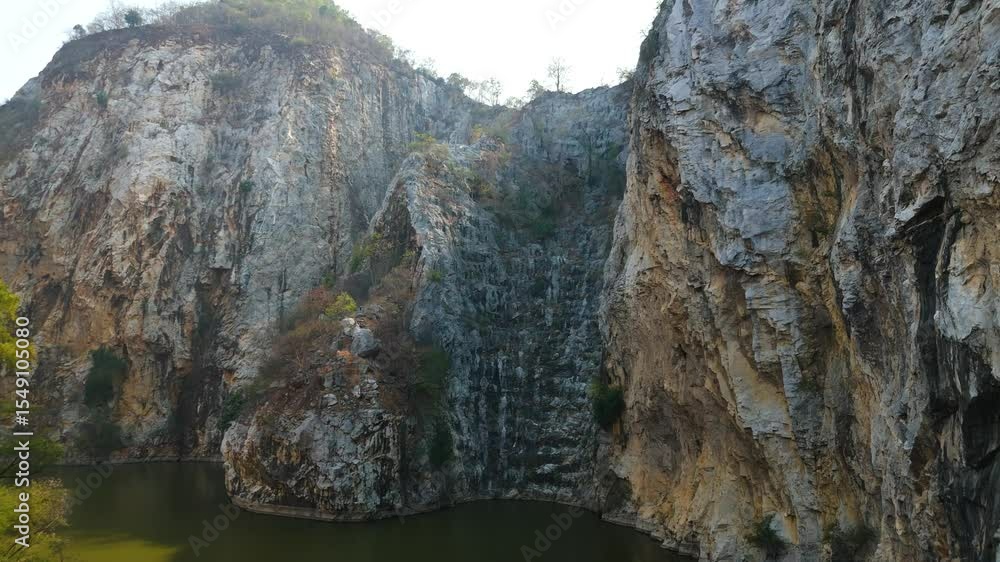 Skyview in the countryside with the village villagers mountain forest waterfall by drone Skyview in the countryside with the village villagers mountain forest waterfall by drone
