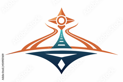 Colorful vector illustration of a raw steak featuring marbled red meat and white fat details in a cartoon style.