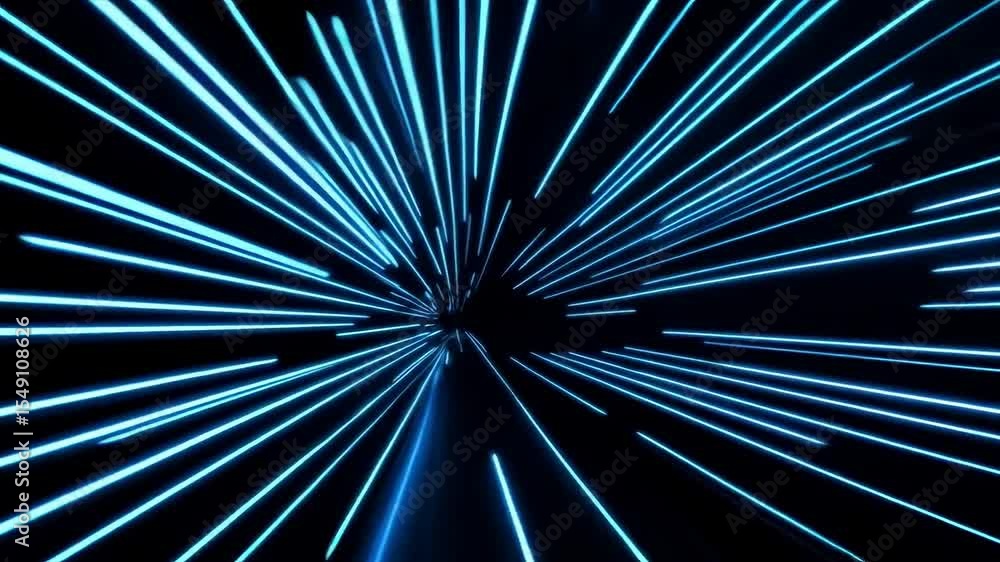 Abstract background with blue light rays creating a dynamic speed and motion effect Abstract background with blue light rays creating a dynamic speed and motion effect