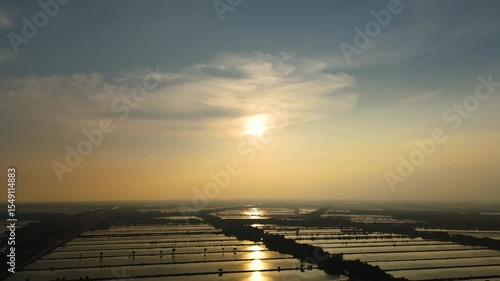 Skyview in the countryside with the village villagers mountain forest waterfall by drone