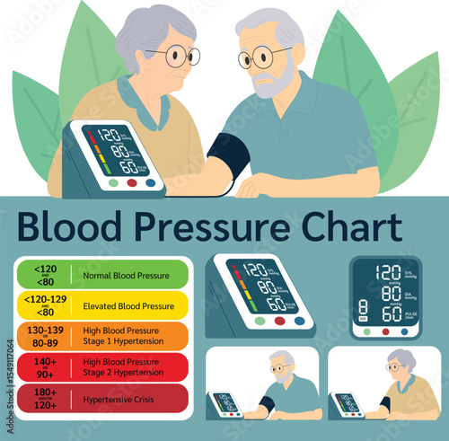 Blood Pressure Chart and Monitoring
