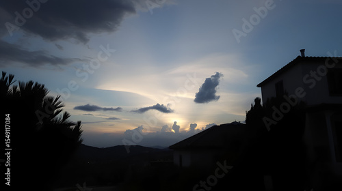 Beautiful cloudy evening in Peyia, Pathos, Cyprus