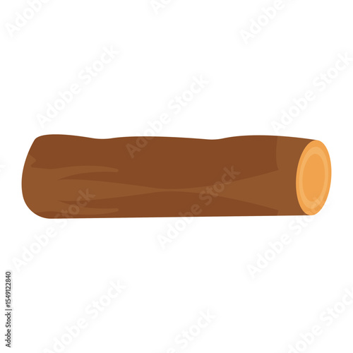 Wood log illustration