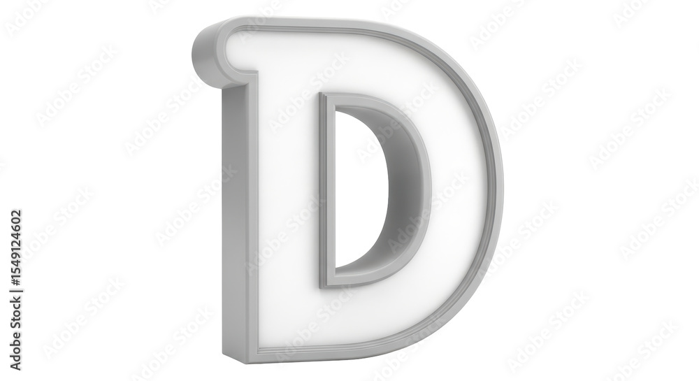Isolated Letter D Isolated Letter D