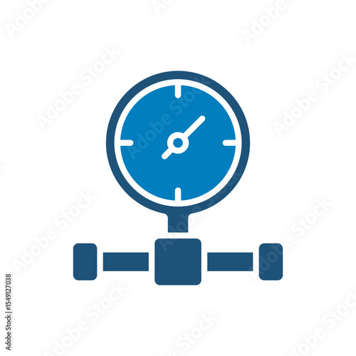 air pressure regulator icon solid vector design in trendy style