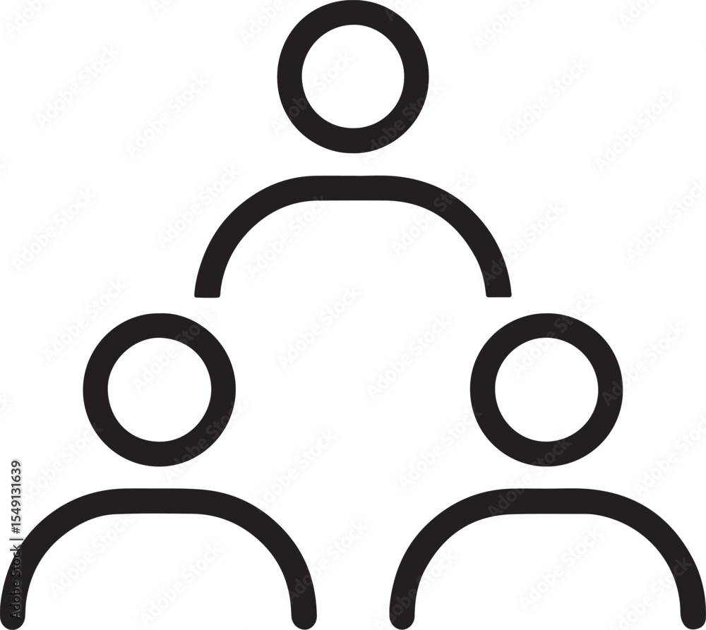 Organization Structure Icon Depicting Hierarchy and Team Dynamics, Suitable for Business Presentations and Website Designs on Collaboration and Management Organization Structure Icon Depicting Hierarchy and Team Dynamics, Suitable for Business Presentations and Website Designs on Collaboration and Management