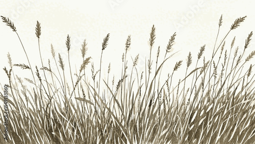 Rust Plains Brown Grassland isolated watercolor vector illustration svg