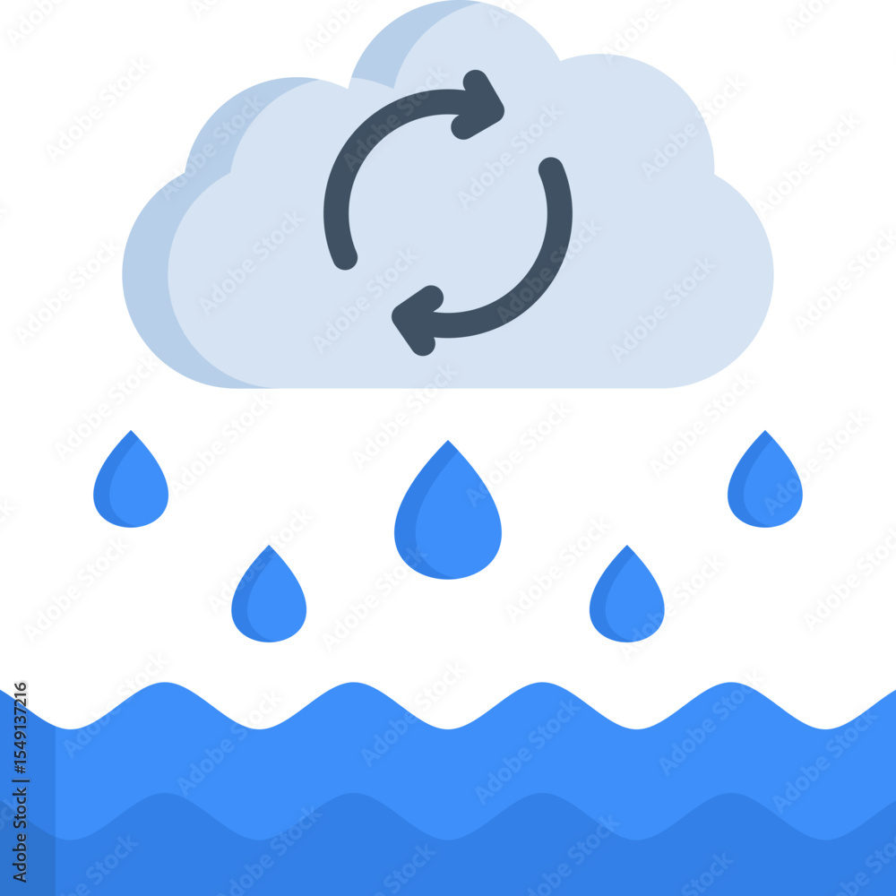 Obraz premium Rainwater Icon