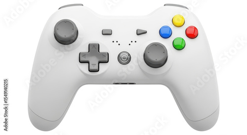Isolated White Game Controller
