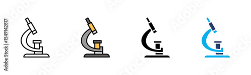 Research icon sheet multiple style collection