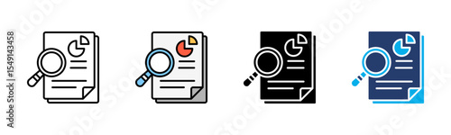 Analysis icon sheet multiple style collection