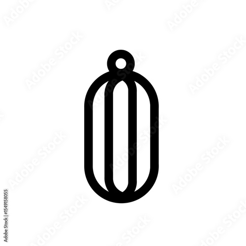 punching bag line icon