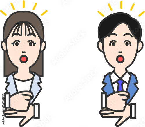 ひらめくビジネスマン