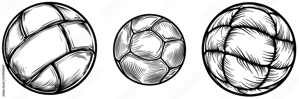 The modern symbol for the sport of volleyball is an iconic ball The modern symbol for the sport of volleyball is an iconic ball