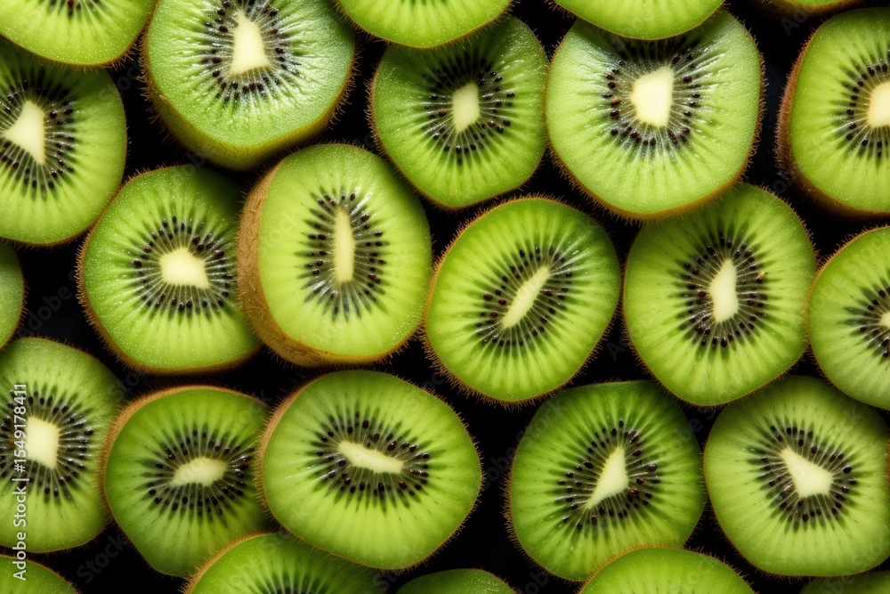 Naklejka premium Fruit kiwi food market.