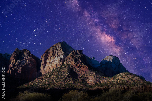 Milky Way over Zion National Park in Utah.