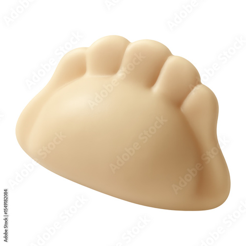 3d illustration of a Jiaozi, with transparent background