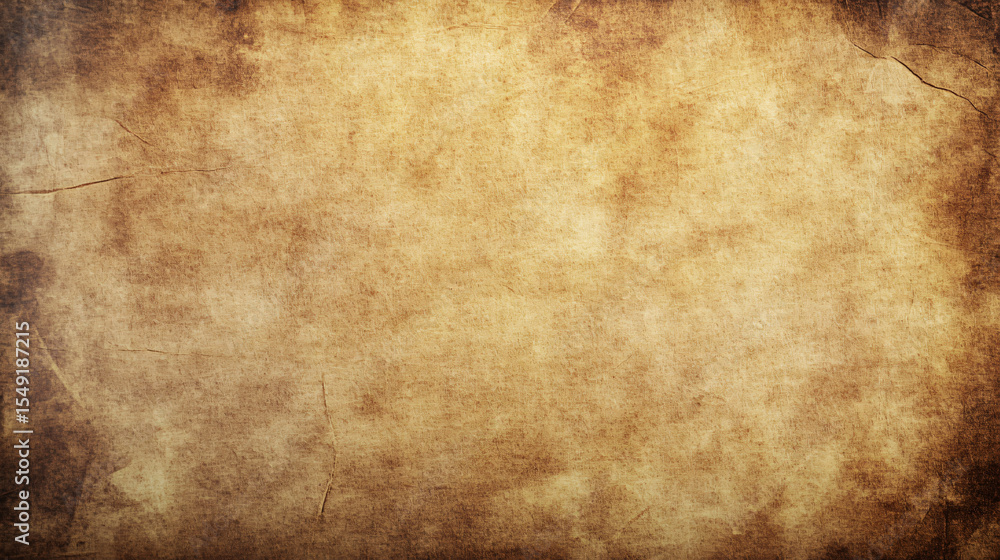 Obraz premium Distressed Grunge Paper Texture with Wrinkles and Faded Lighting for Background
