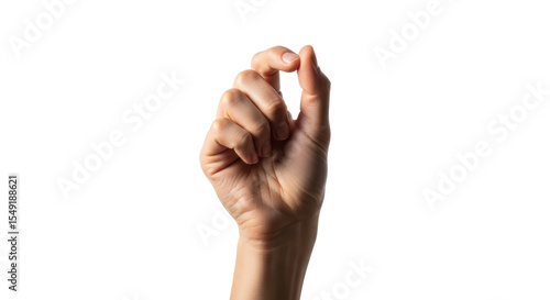 Fotografie Isolated Hand Gesture Pinch
