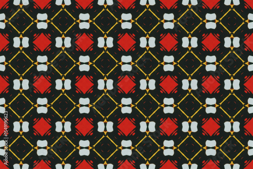 Seamless Interior Decoration Background Design Graphic Symmetric Wallpaper Cloth Texture Perspective Tile Luxury Fabric Template Textile Art Fashion Visual Geometric Digital Endless Shape Pattern.