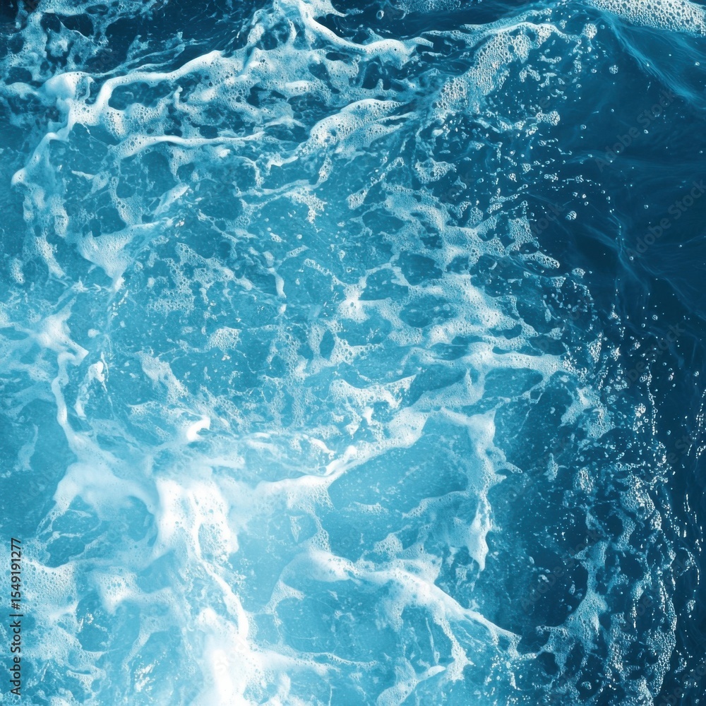 Obraz premium abstract blue color water wave, pure natural swirl pattern texture, background photography