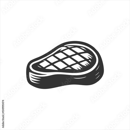 Grilled Steak Icon: BBQ, Summer Grilling,  Delicious Meats