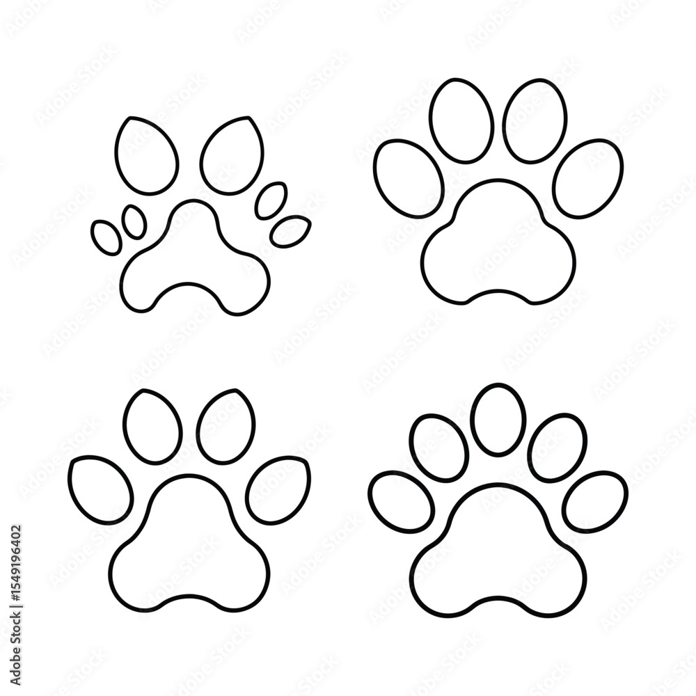 paw print vector paw print vector