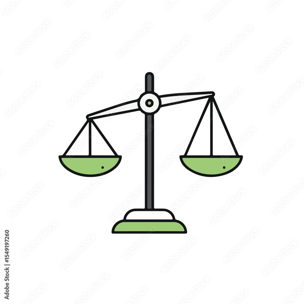 A graphic illustration of a balance scale, symbolizing justice, fairness, and equilibrium. A graphic illustration of a balance scale, symbolizing justice, fairness, and equilibrium.