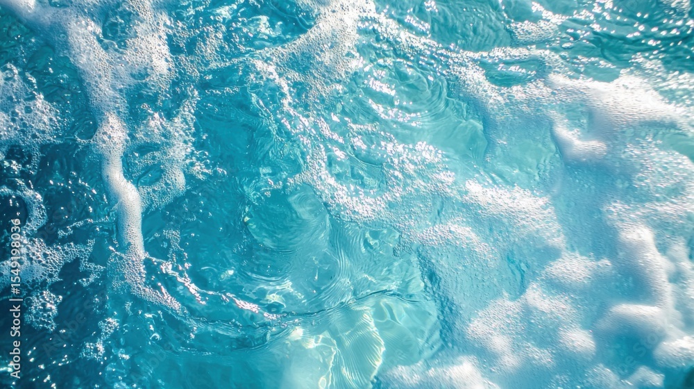 Fototapeta premium abstract blue color water wave, pure natural swirl pattern texture, background photography