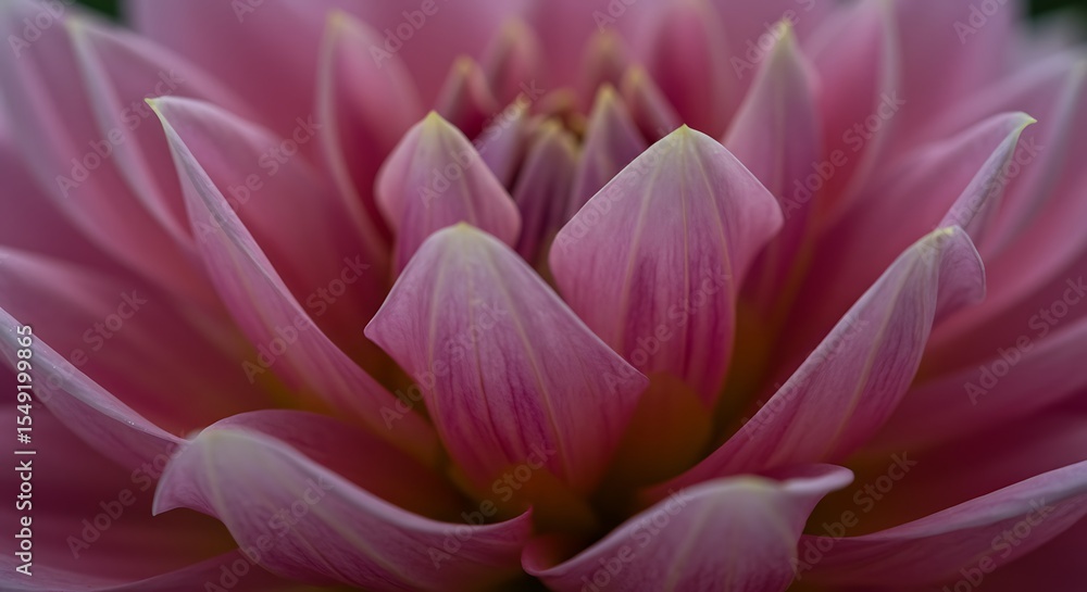 Dahlia Bloom: Soft Pink Petals in Macro Detail Dahlia Bloom: Soft Pink Petals in Macro Detail
