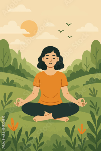 Wallpaper Mural "Healthy Lifestyle Illustrations Collection" Torontodigital.ca