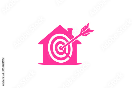 Home Target: Pink Arrow Hits House Bullseye
