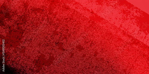 Glitch distorted grunge background. Noise destroyed texture. Red halftone dots blue color pattern gradient grunge texture background