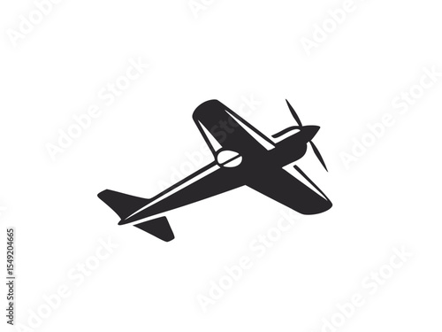 Versatile Contrast Icon Showing A Simple Hang Glider Beside Line Art Design
