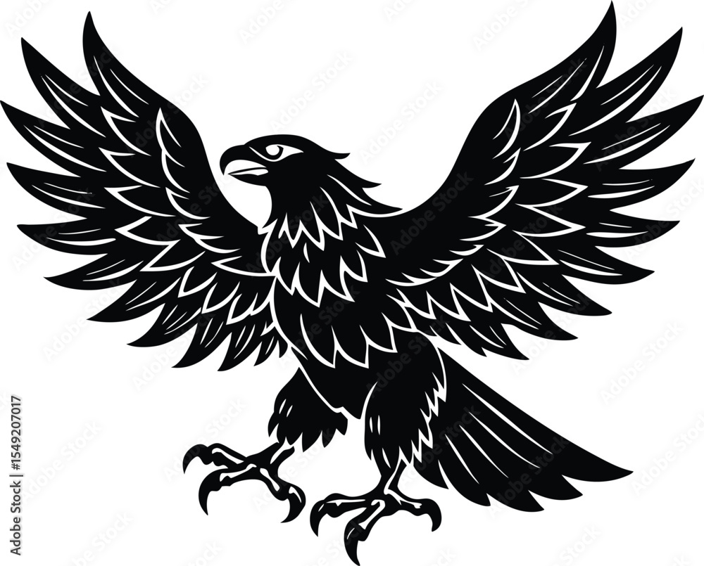 Fototapeta premium Eagle Vector Art, Bird Icon Vector