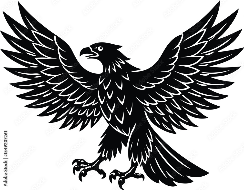Fototapeta premium Eagle Vector Art, Bird Icon Vector