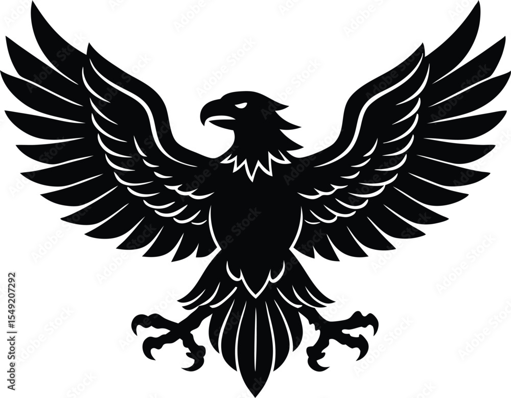 Obraz premium Eagle Vector Art, Bird Icon Vector