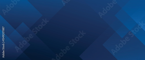 abstract blue gradient triangle geometric pattern banner template dynamic background